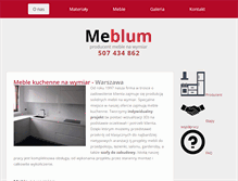 Tablet Screenshot of meblum.com